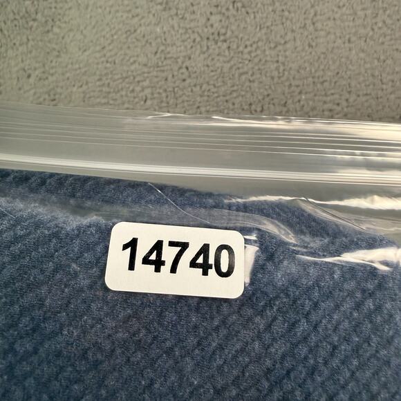 7 Diamonds Restoration 1/4 Zip Performance Sweater Mens Large Blue Quilted - Picture 9 of 9